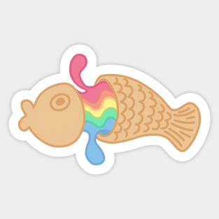 Pastel Rainbow Taiyaki Sticker